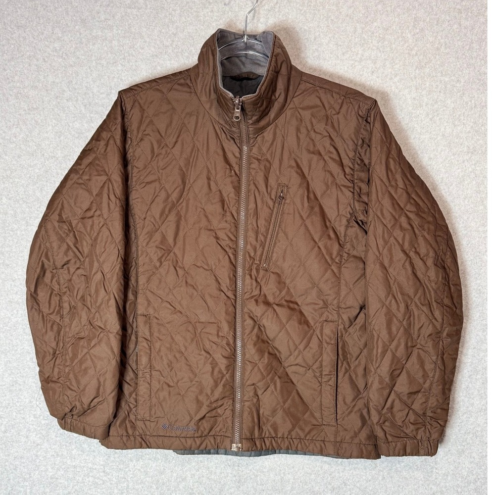 Columbia Jacket Womens‎ S Green Quilted Full Zip Interchange Core